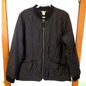 Duluth Trading Company Quilted Bomber Jacket Women's Size L